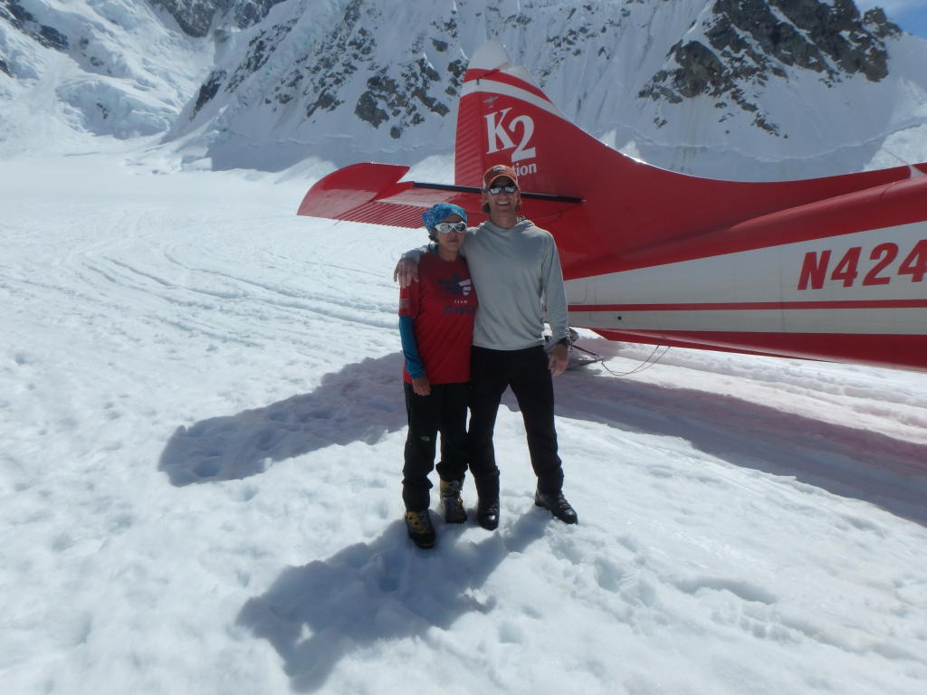 Naira Musallam and Tim Lawton: Starting The Climb on Denali (Image Credit: Naira and Tim)